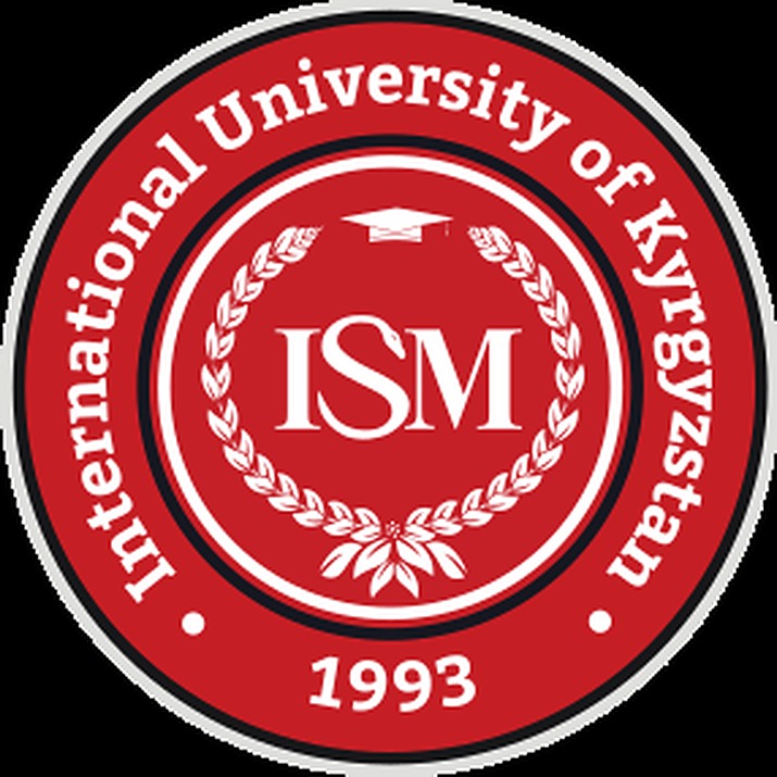 International University of the Kyrgyz Republic आधिकारिक परिसर या Bishkek में संस्थागत छवि।